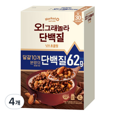 오리온 오그래놀라 단백질 시리얼 넛츠초콜릿, 330g, 4개