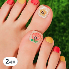 데싱디바 매직프레스 네일팁 세트, 쁘띠플라워, 2세트
