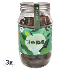 水里鄉農會 甘草橄欖, 280g/罐, 3瓶