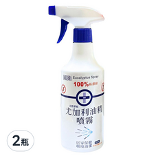 國衛 尤加利油精噴霧 500ml, 100%極濃縮, 居家保健 環境清潔, 2瓶