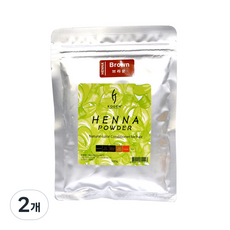 코겐 헤나파우더 염색약 100g, 브라운, 2개