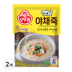 오뚜기 야채죽, 2개, 85g