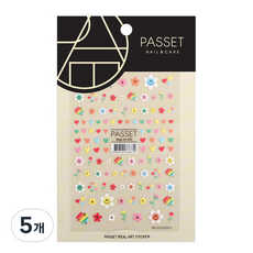 파셋 리얼 아트 네일 스티커, ART205, 5개