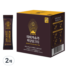 타이거슈가 흑당밀크티, 20g, 20개입, 강남