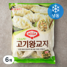 롯데푸드 DELGA 육즙듬뿍 고기왕교자 (냉동), 1050g, 6개