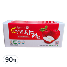 햇빛식품 밀양 얼음골 사과즙, 110ml, 90개 90개, 110ml