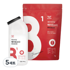 레인보우샵 베이킹소다 프리미엄 톡톡이 500g + 리필 1kg, 5세트