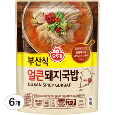 오뚜기 부산식 얼큰 돼지국밥, 6개, 500g