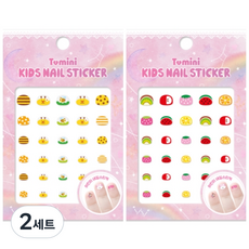 투미니 키즈 네일 스티커 2종 세트, T009 + T010, 2세트 T009, T010, 2세트