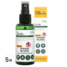 닥터아토 프로텍션 버그라인 해충기피스프레이, 60ml, 5개