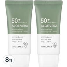 알로에베라 모이스처 선크림 SPF50+ PA++++, 50g, 8개