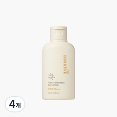 쏭레브 키즈 패밀리 워셔블 썬로션 SPF30 PA+++, 120ml, 4개