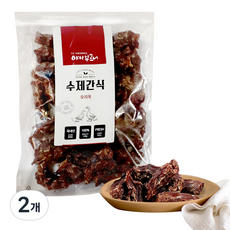 피지마켓 수제간식 대용량팩, 오리목뼈, 500g, 2개 - 강아지간식오리목뼈