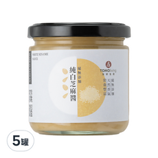 TOMOliving 友好生活 純白芝麻醬, 無添加，台灣產, 200ml, 5罐