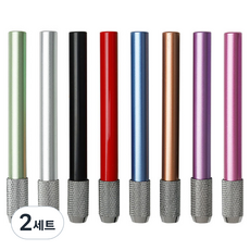 Madagumi Mongtang鉛筆延長筆套 彩色削筆器 單色 8種組, 混色, 2組