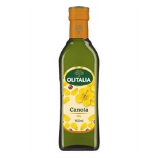 OLITALIA 奧利塔 頂級芥花油，單元不飽和脂肪含量高，適合高溫料理，750ml, 500ml, 1瓶