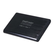 DigiFusion 伽利略 USB3.1 Gen1 SATA/SSD 2.5吋硬碟外接盒 鋁合金, 1個