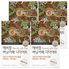 내츄럴플러스 에버핏 버닝카페 다이어트 커피 30p, 90g, 4개
