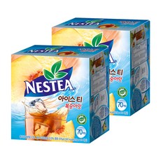 NESTEA 雀巢茶品 冰茶沖泡粉 水蜜桃口味, 12.5g, 70條, 2盒