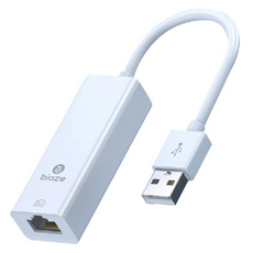 biaze畢亞茲 USB轉RJ45網線轉換頭 免驅動 百兆有線網卡 桌機/筆電適用, 1個, BICB150
