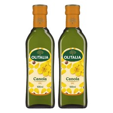 OLITALIA 奧利塔 頂級芥花油，單元不飽和脂肪含量高，適合高溫料理，750ml, 500ml, 2瓶