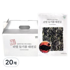 동이식품 숯불에 직접 구운 리얼 들기름 대천김, 25g, 20개