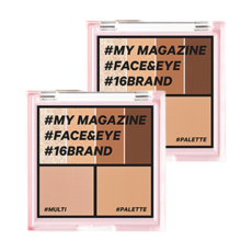 16 brand 我的雜誌6色眼影盤, Vol.05 ALMOND CREAM MOOD, 2盒