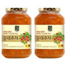 NOKCHAWON 綠茶園 蜂蜜風味紅棗茶果醬, 1kg, 2罐
