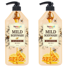Tamsaa 溫和沐浴露 蜂蜜&嬰兒爽身粉香 Set, 900毫升 2入, 900ml, 2瓶