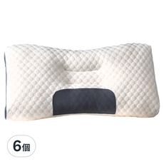 分區護頸SPA枕, Second Generation SPA Sleeping, SoyBean Pillow, 快速定型, 快速回彈支撐, 灰色, 6個