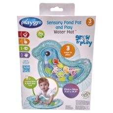 playgro 冰涼小鴨遊戲墊, 感官池塘拍打水墊，3個月以上寶寶適用，55cm x 38cm, 冰涼, 55 x 38cm