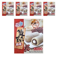 YUKI&LOVE 雪之戀 雙餡麻糬 紅豆奶香, 台灣名物 MOCHI ROLL, 300g, 5盒