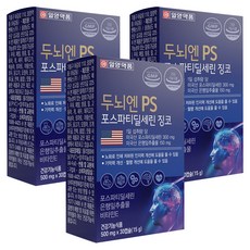 일양약품 두뇌엔 PS 포스파티딜세린 징코 15g, 3개, 30정 3개, 30정