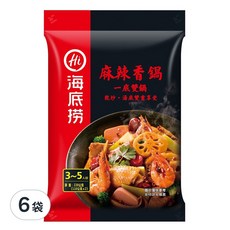 海底撈 麻辣香鍋調味料 2入 Set, 3~5人份, 220公克, 220g, 6袋