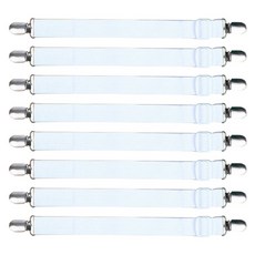 MD global 床單防滑固定夾 Set, 長度31cm~130cm, 白色, 8個