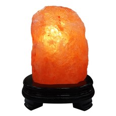 ROSE GEM 瑰麗寶 精選玫瑰寶石鹽晶燈 Set, 5.0kg~6.0kg, 天然喜馬拉雅山岩鹽礦, 含底座, 5~6kg