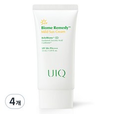 유이크 바이옴 레미디 마일드 선크림 SPF50+ PA++++, 50ml, 4개