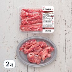 도드람한돈 1등급 등심꽃살 구이용 (냉장), 600g, 2개
