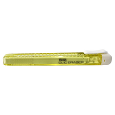 Pentel 飛龍文具 自動橡皮擦 ZE81, Clic Eraser, 透明黃桿, 1盒