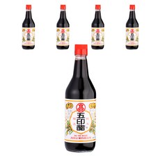 高記 調理五印醋, 520毫升, 100%純米麥釀造, 520ml, 6瓶