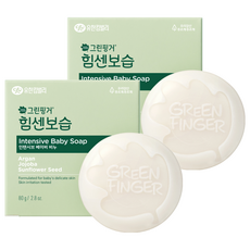 그린핑거 힘센 보습 인텐시브 베이비 비누, 80g, 2개