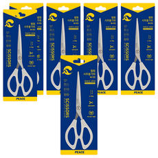 피스코리아 오피스 가위 M-512, 랜덤발송, 6개 랜덤발송, 6개