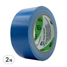 신흥테이프 대용량 면테이프 48mm x 25m 파랑, 2개