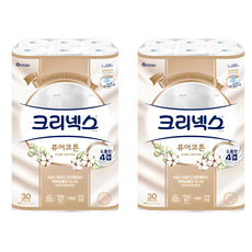 Kleenex 舒潔 純棉天然紙漿4層高級捲筒衛生紙, 25m, 2個, 30入