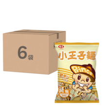 味王 小王子麵 原味減鹽, 300g, 6袋