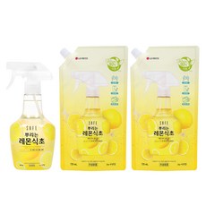 세이프 뿌리는 레몬식초 주방세정제 본품 400ml + 리필 725ml 2p, 1세트