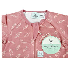 ergoPouch 長袖連身衣-0.2竹纖維, 花色 塔塔紅, 2歲(身高:92CM), 2y