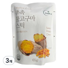 촉촉 꿀고구마 스틱, 65g, 3개
