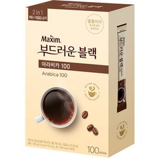 맥심 아라비카100 부드러운 블랙 커피믹스, 100개입, 1개