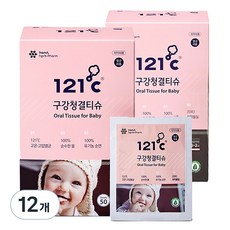 121도씨 구강청결티슈 50매, 450g, 12개